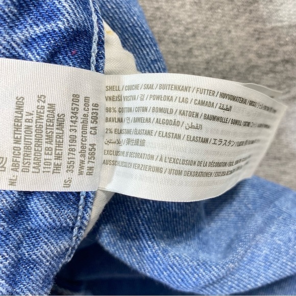 Hollister Mom Jeans Women's 5R Blue Ultra High Rise Stretch Casual Y2K Denim - Picture 10 of 14